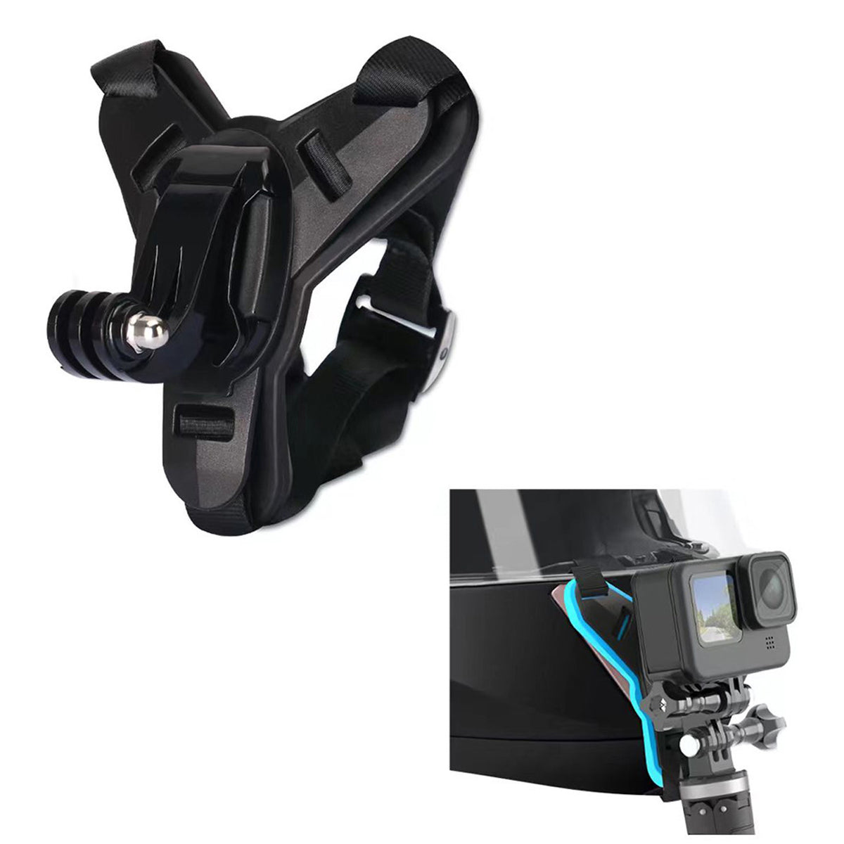 Chin Strap Mount verstellbare Kinnriemen-Halterung für GoPro & DJI Osmo Actionkameras