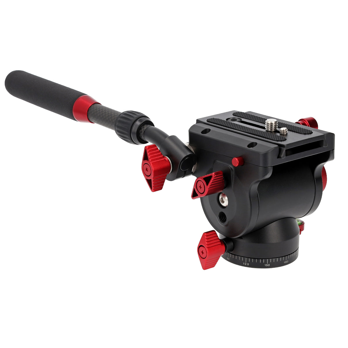 JUSINO Profi Alu Fluid-Videoneiger variabler Führungshebel bis 10kg Tragkraft PH-60 II