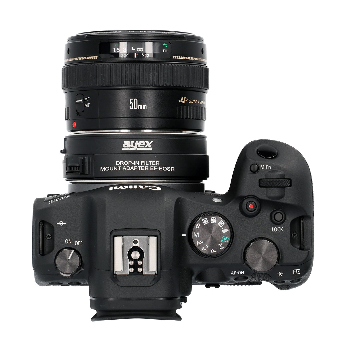 Objektivadapter mit Drop-In ND Filter für Canon EF-S Objektive an EOS RF Mount Autofokus EFTR-II
