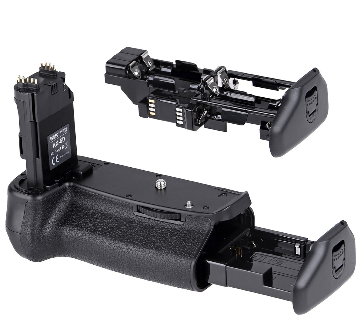 Batteriegriff Set für Canon EOS 6D + 2x LP-E6N Akkus