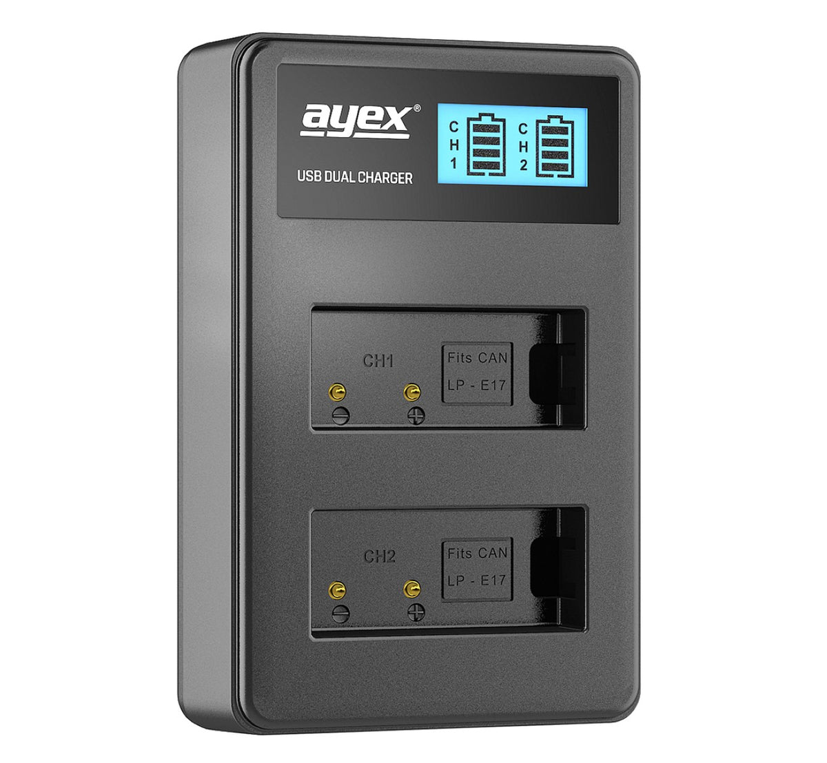 Batteriegriff Set für Canon EOS 800D 77D 9000D Kiss X9i Rebel T9i + 2x LP-E17 Akku + 1x USB Dual Ladegerät