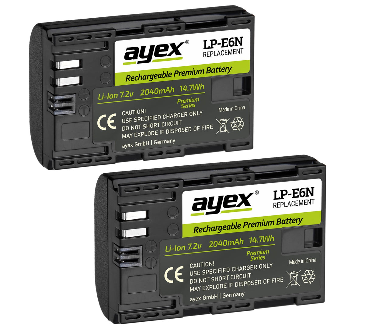 Batteriegriff Set für Canon EOS 90D 80D 70D + 2x LP-E6N Akku wie BG-E14