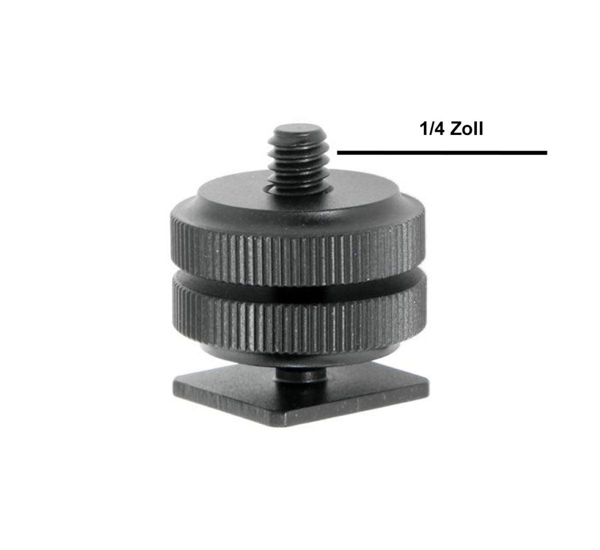 Blitzschuhadapter mit ¼ Zoll Schraube für zB MagicArm TFT-Monitor & weiteres Zubehör MSA-3