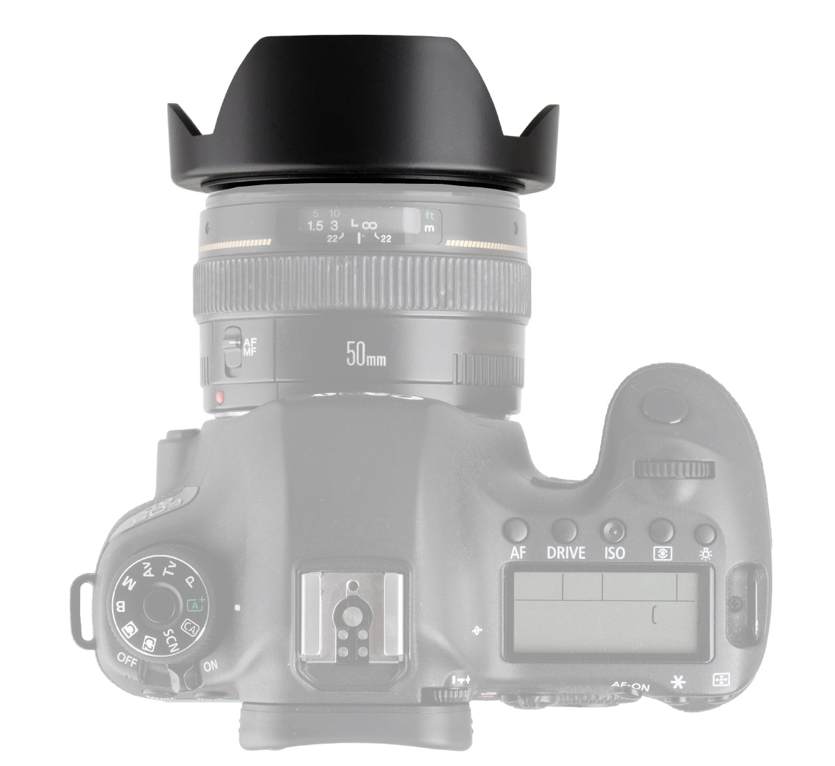 ayex Gegenlichtblende 40,5 - 82mm, umgekehrt montierbar