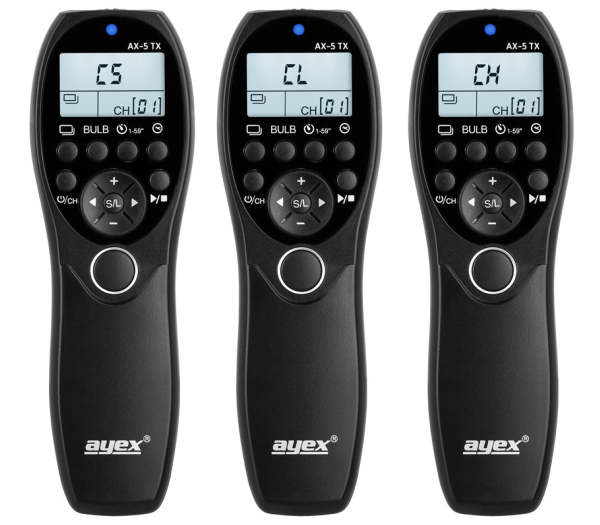 Funk Timer Fernauslöser AX-5 RR90 zB Fujifilm XT10 X-M1 X-A3 X-A10 Serie Bulb Delay Fokussieren