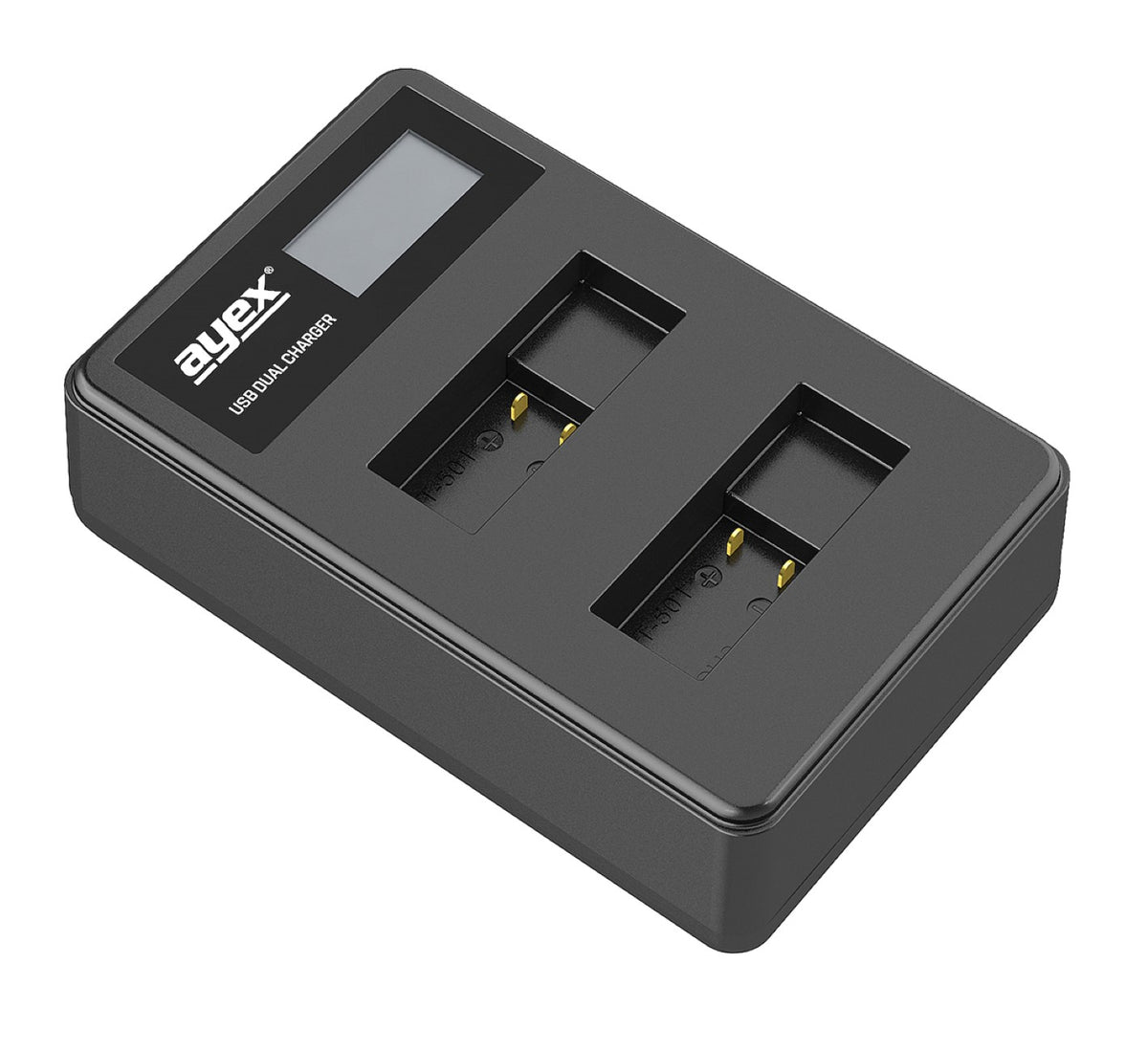 USB Dual Ladegerät für GoPro AHDBT-501 Akkus Hero 8 7 6 5 beleuchtetes Display Ladestandanzeige