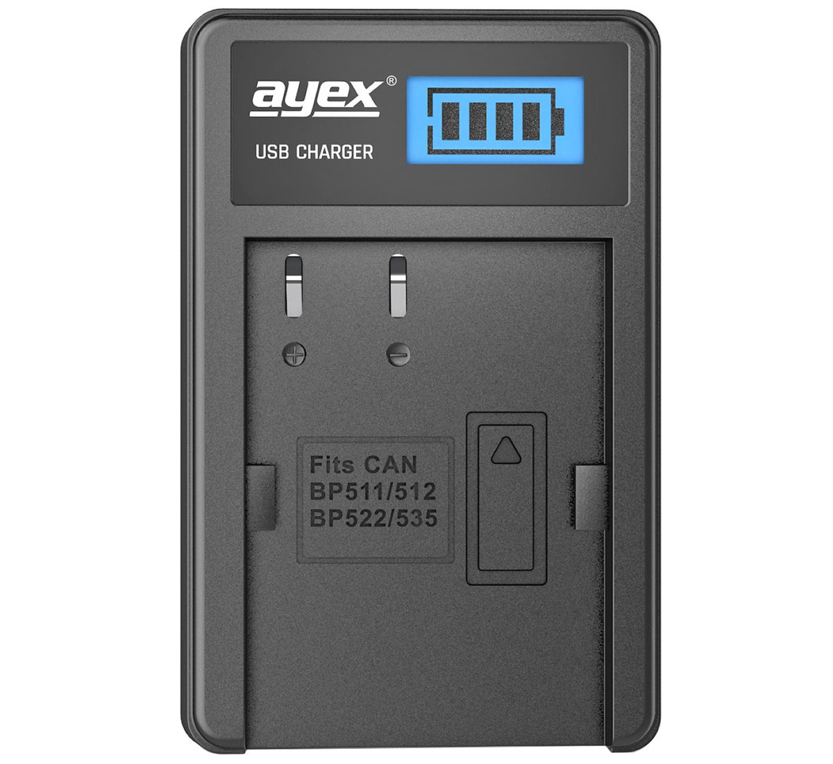 USB Ladegerät für Canon BP-511A Akkus beleuchtetes Display Ladestandanzeige