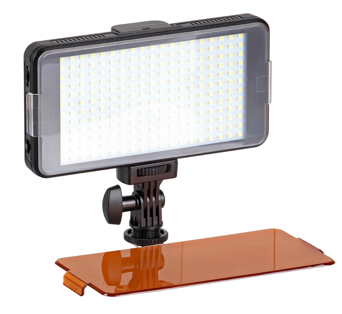 Videoleuchte mit 228 LEDs und Power Bank Funktion und Diffusoren