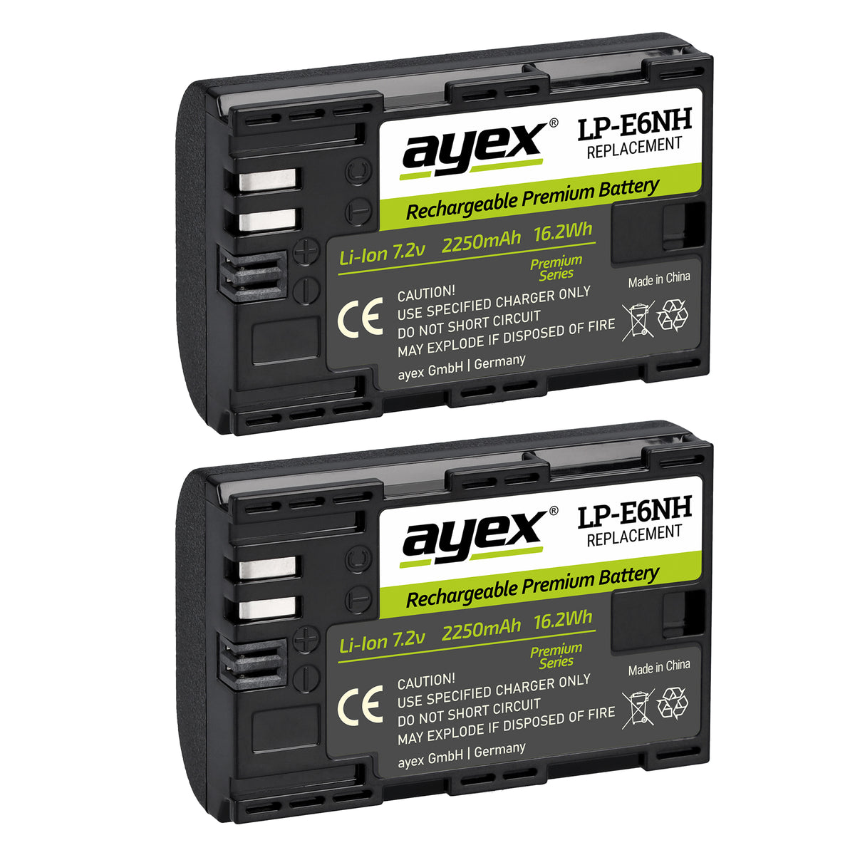 Batteriegriff für Canon EOS R5 R6 R6 Mark II wie BG-R10 Inkl. Timer-Fernauslöser + 2x LP-E6NH Akkus