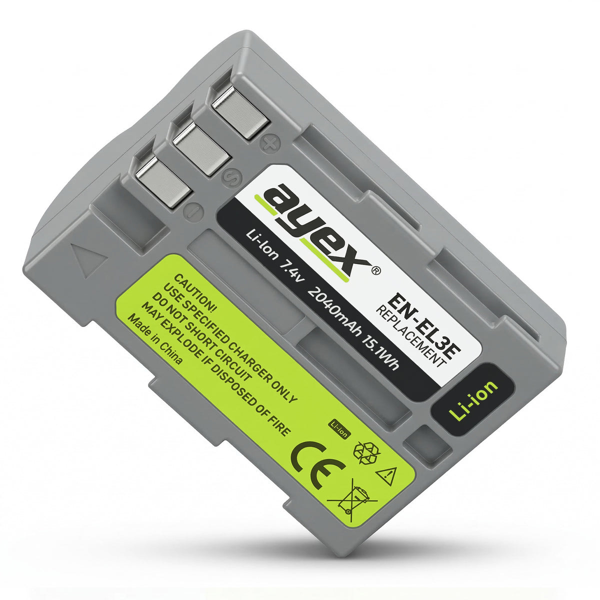 EN-EL3e Akku für Nikon D70 D80 D90 D100 D200 D300s D700 integr. Info-Chip 100% Kompatibel