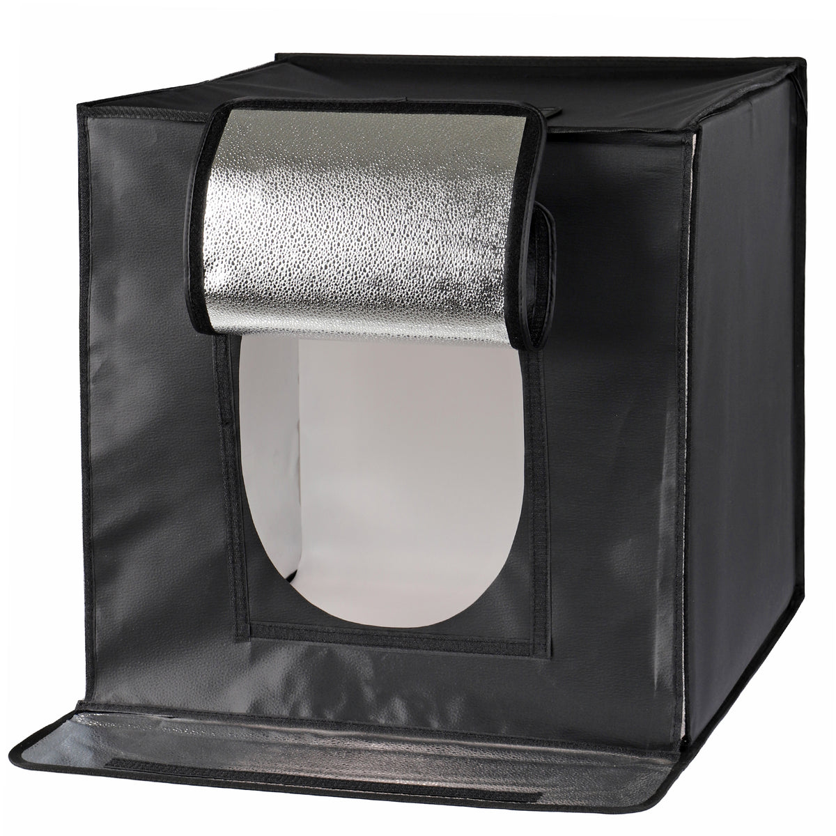 ayex Fotostudio Set Foto Box mit LED Licht und Hintergrund-Folie, optimal für Produktfotografie