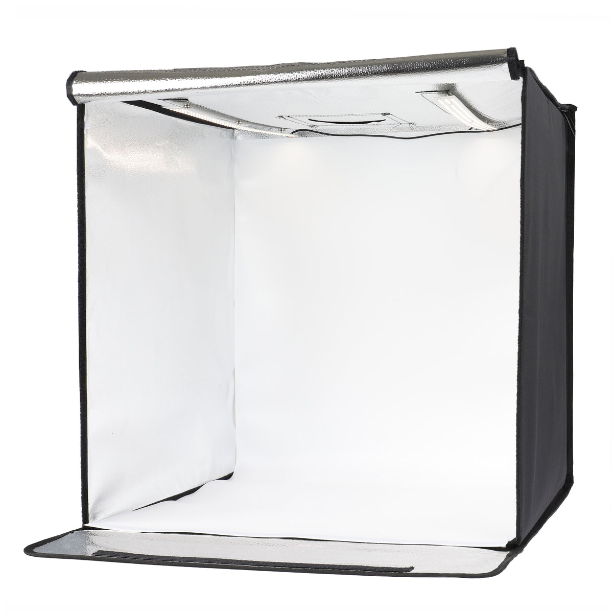 ayex Fotostudio Set Foto Box mit LED Licht und Hintergrund-Folie, optimal für Produktfotografie