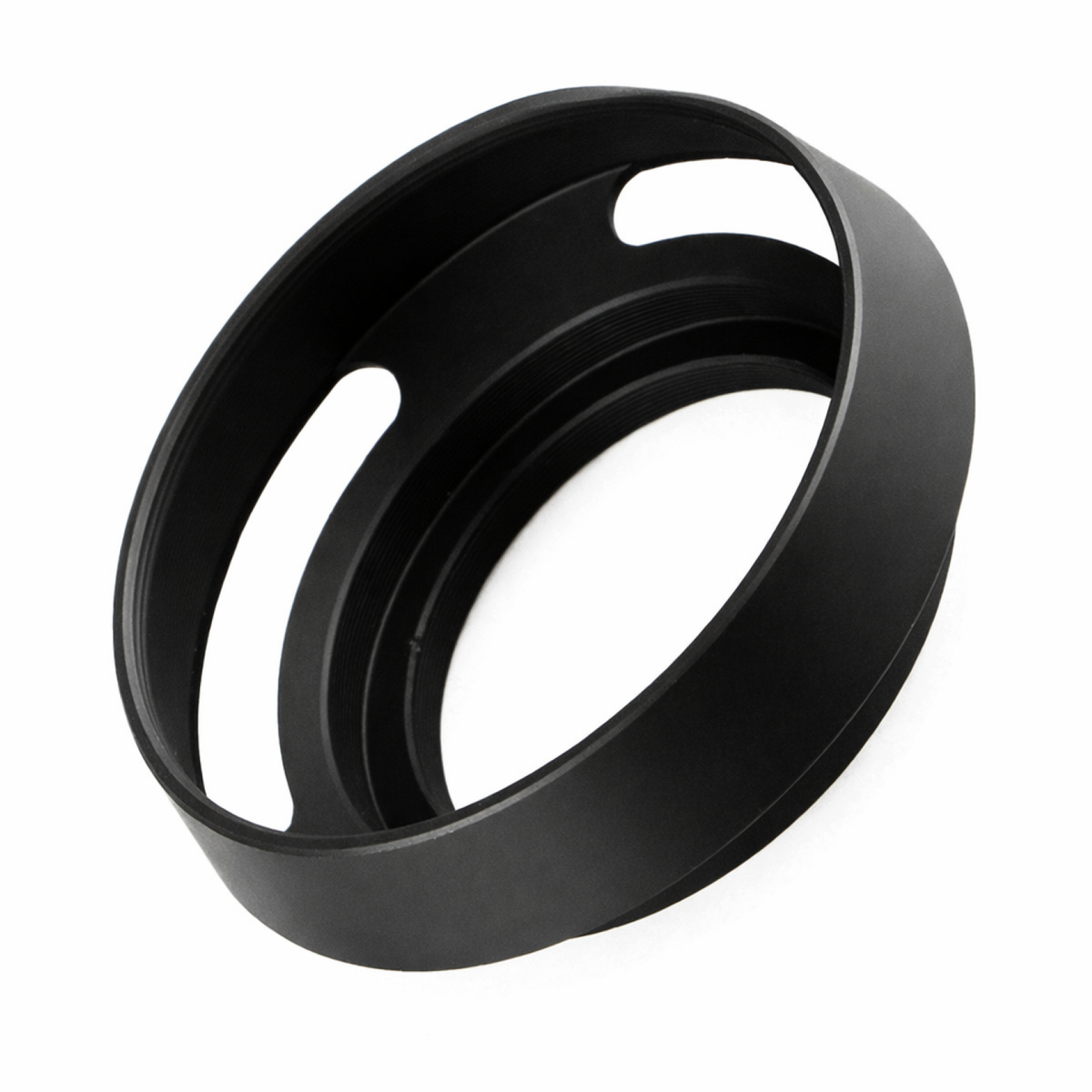 Metall Gegenlichtblende Schwarz – Hohlprofil Design – Schraubmontage