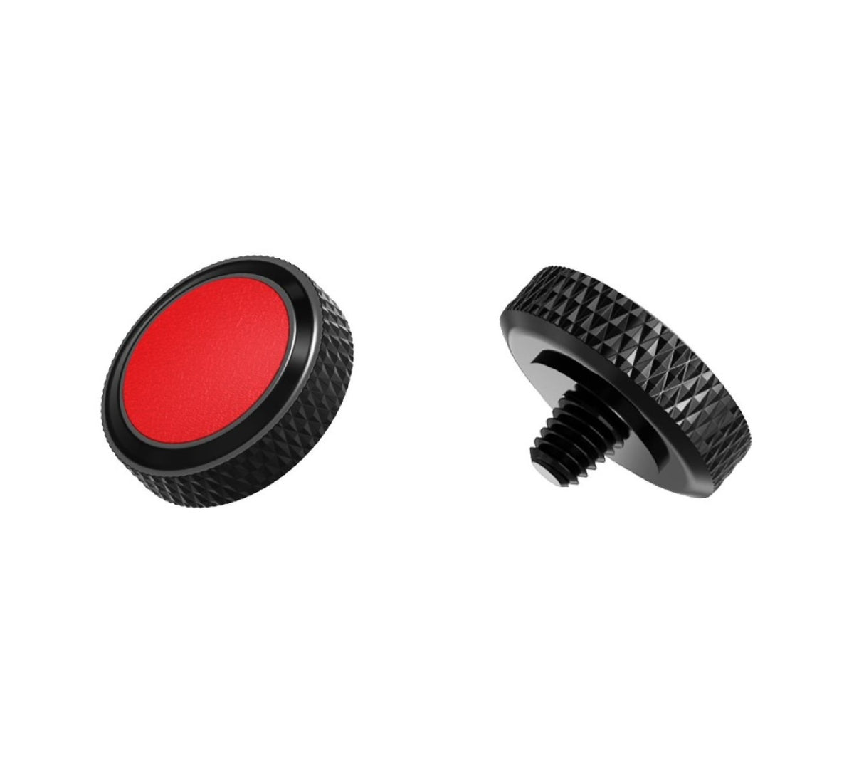 Deluxe Soft Release Button SRB Kupfer & Silikon weiche Auslösebetätigung für stilvolle Kameras Rot