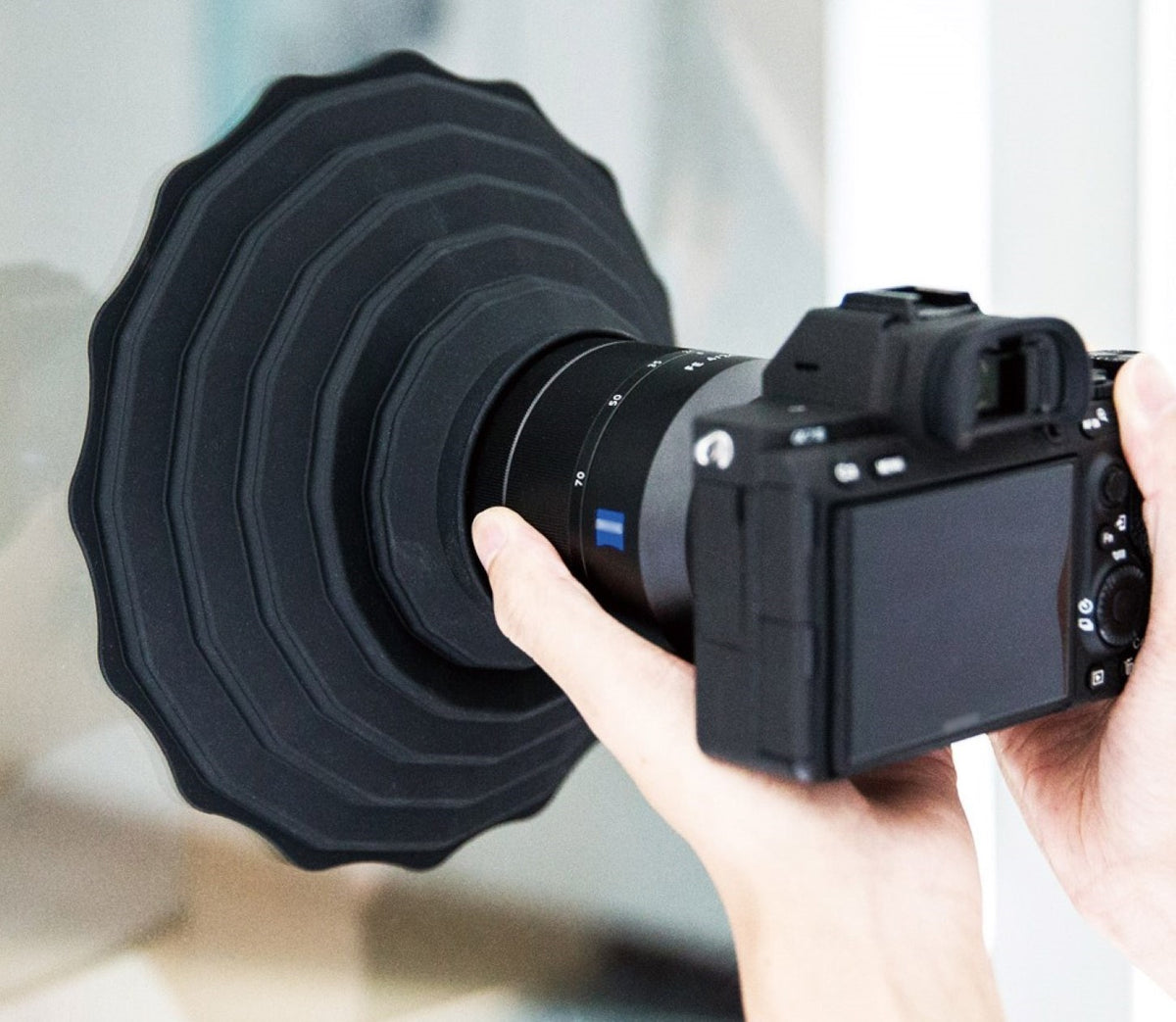 Objektivblende faltbar Silikon Lens Hood LH-ARS Gegenlichtblende