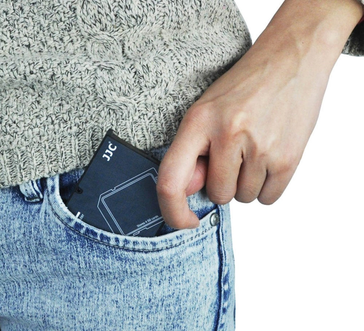 Speicherkartenhalter leicht kompakt Staubschutz für 4 SD Karten