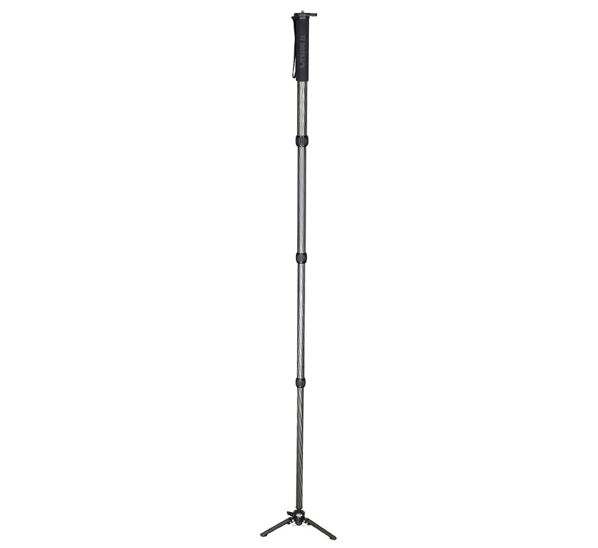 JUSINO Karbon Monopod mit abnehmbarem Fuß Tischstativ Schnelldrehverschlüsse bis 170cm 12kg VM-324C