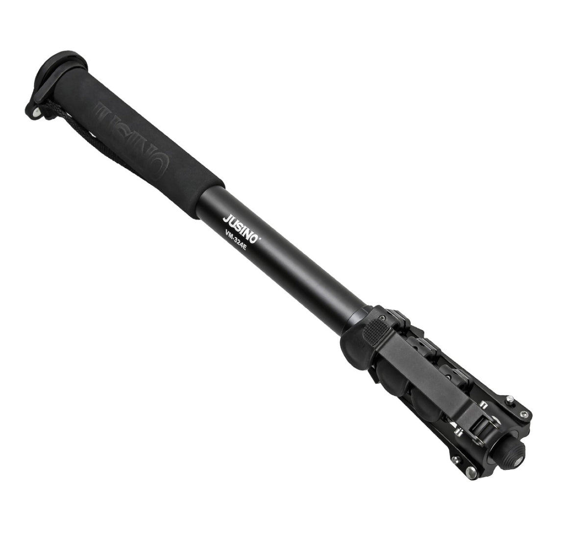 JUSINO Monopod mit abnehmbarem Fuß Tischstativ Schnellspann-Clips bis 170cm 12kg VM-324E