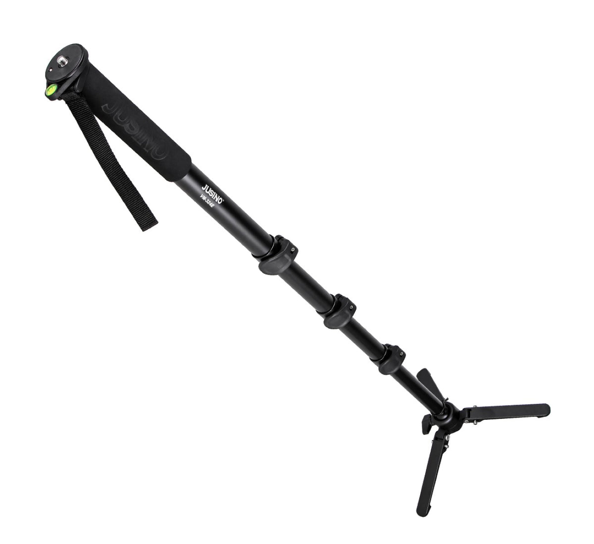 JUSINO Monopod mit abnehmbarem Fuß Tischstativ Schnellspann-Clips bis 170cm 12kg VM-324E