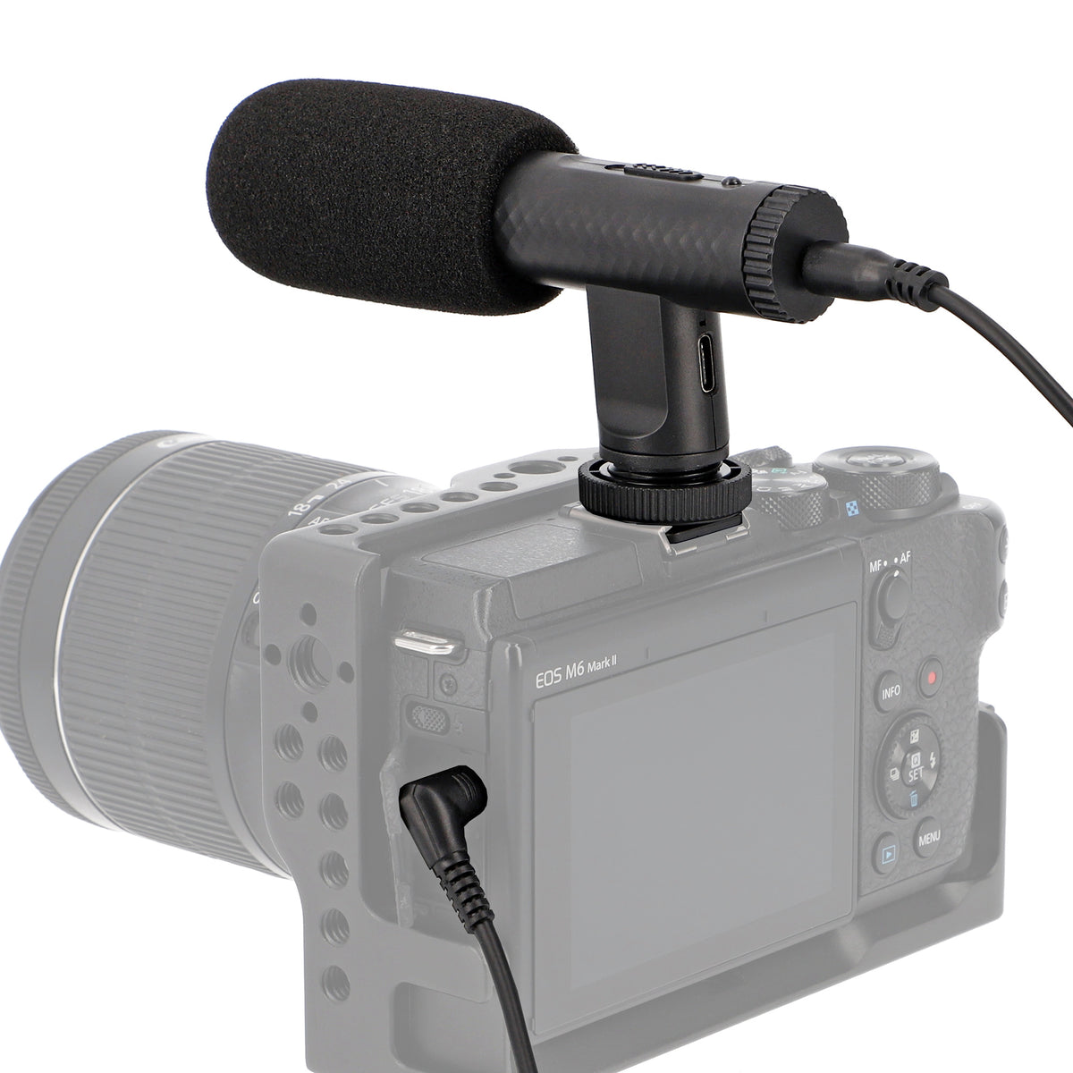 ayex leichtes Richtmikrofon für Camcorder und DSLR Kameras