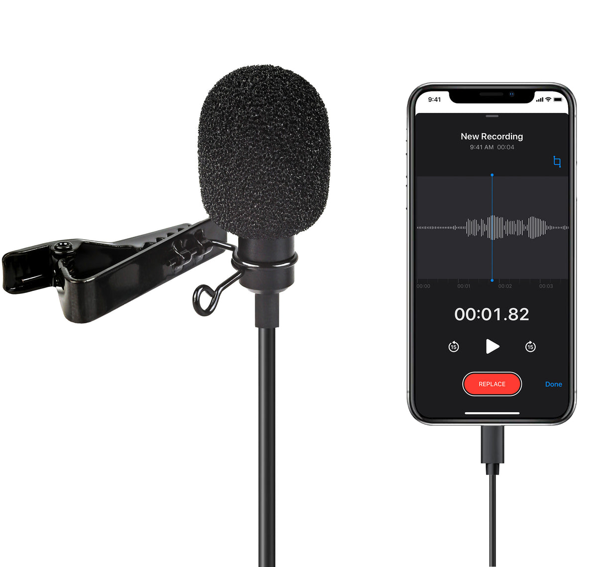 Lavalier-Mikrofon perfekt für Smartphones z.B. für Interviews Livestreams 3,5mm for Smartphone