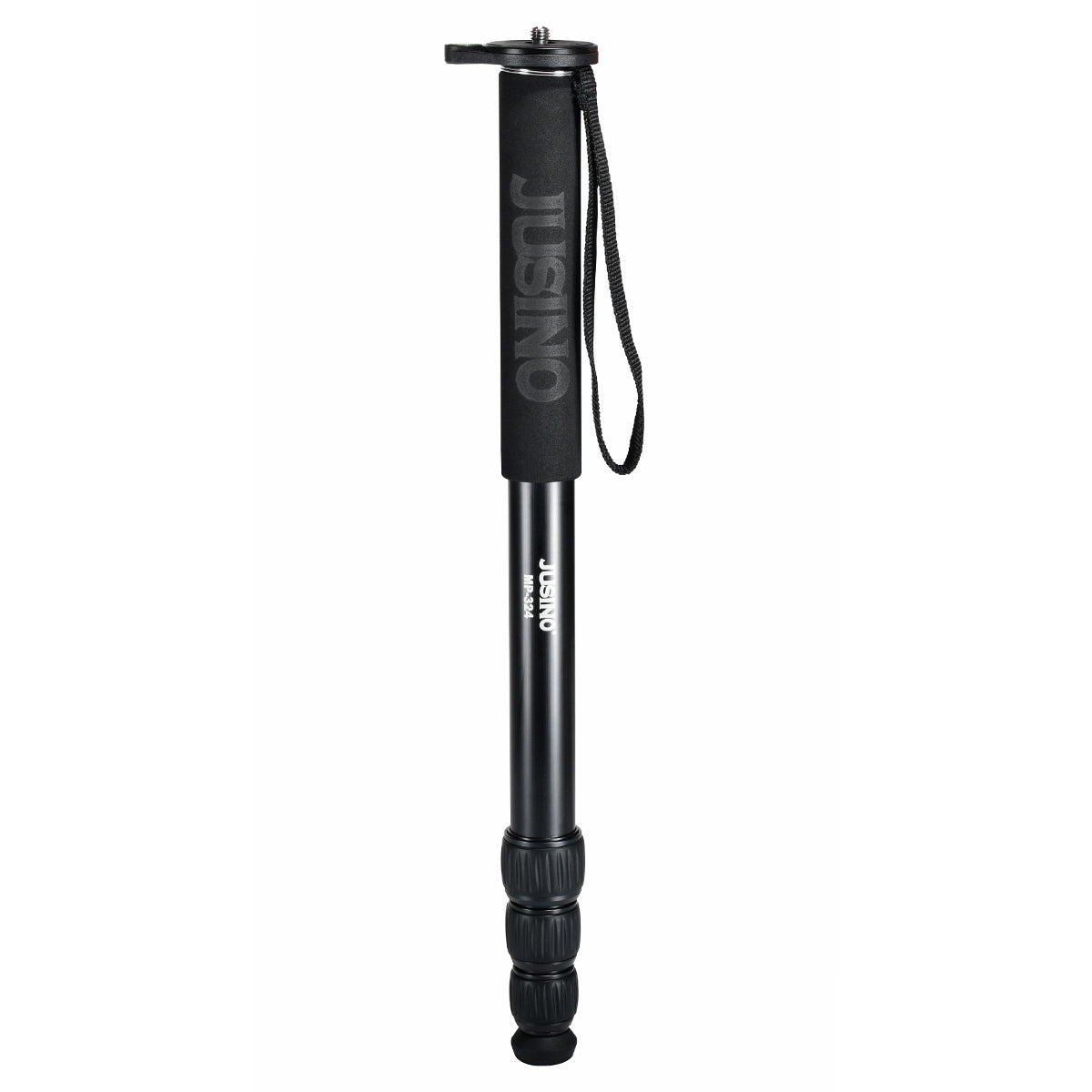 JUSINO MP-324/MP-324C Leichtes Monopod aus Aluminium oder Karbon mit 4 Segmenten, bis 153cm Höhe