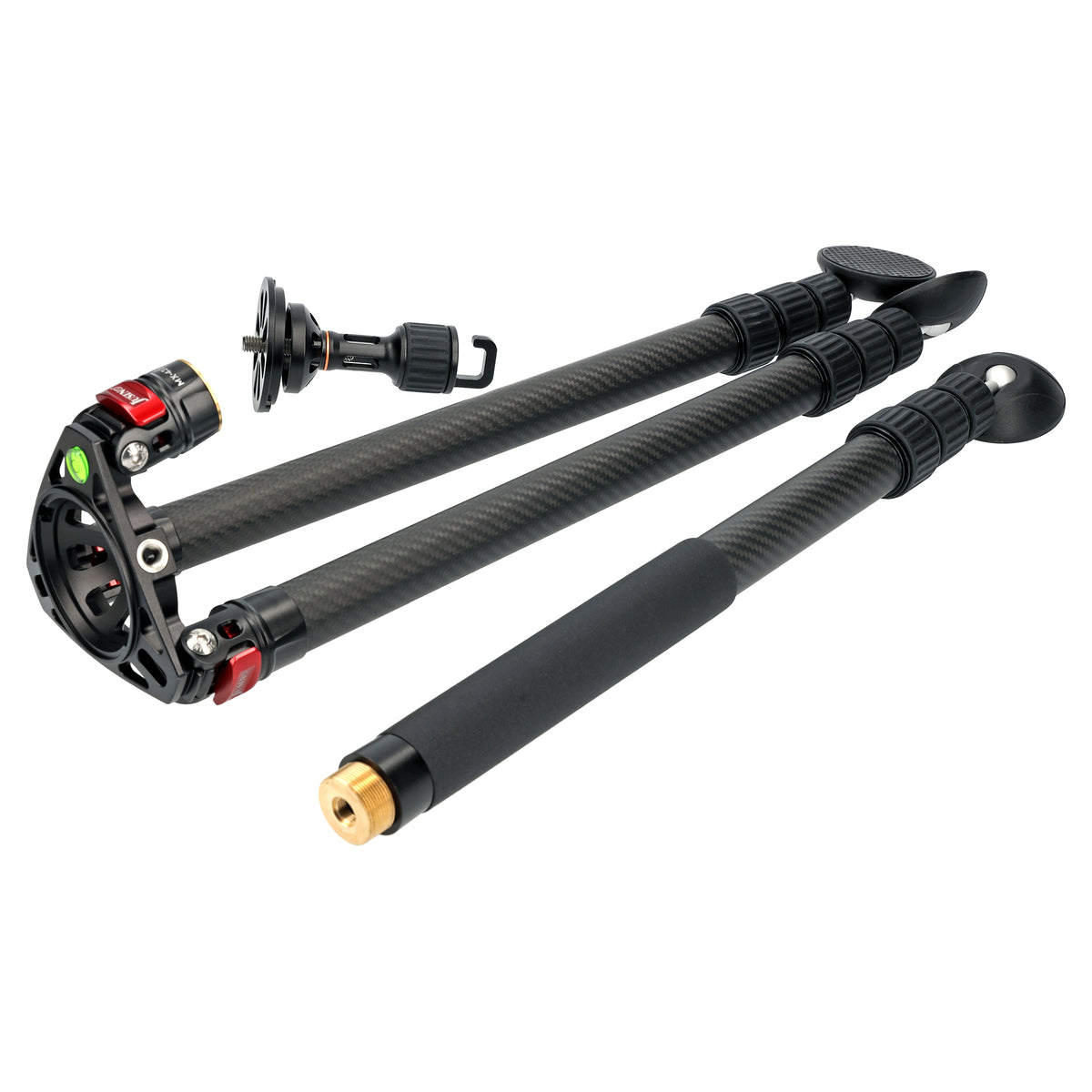 JUSINO Karbon Profi-Videostativ Perfekt für Vogelaufnahmen bis 152,5cm & 18kg Dr. Birds MX-432C