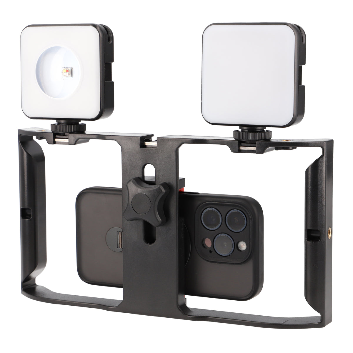 Handyhalterung Smartphone Video Rig Stabilizer für stabile Videoaufnahmen & Vlogging