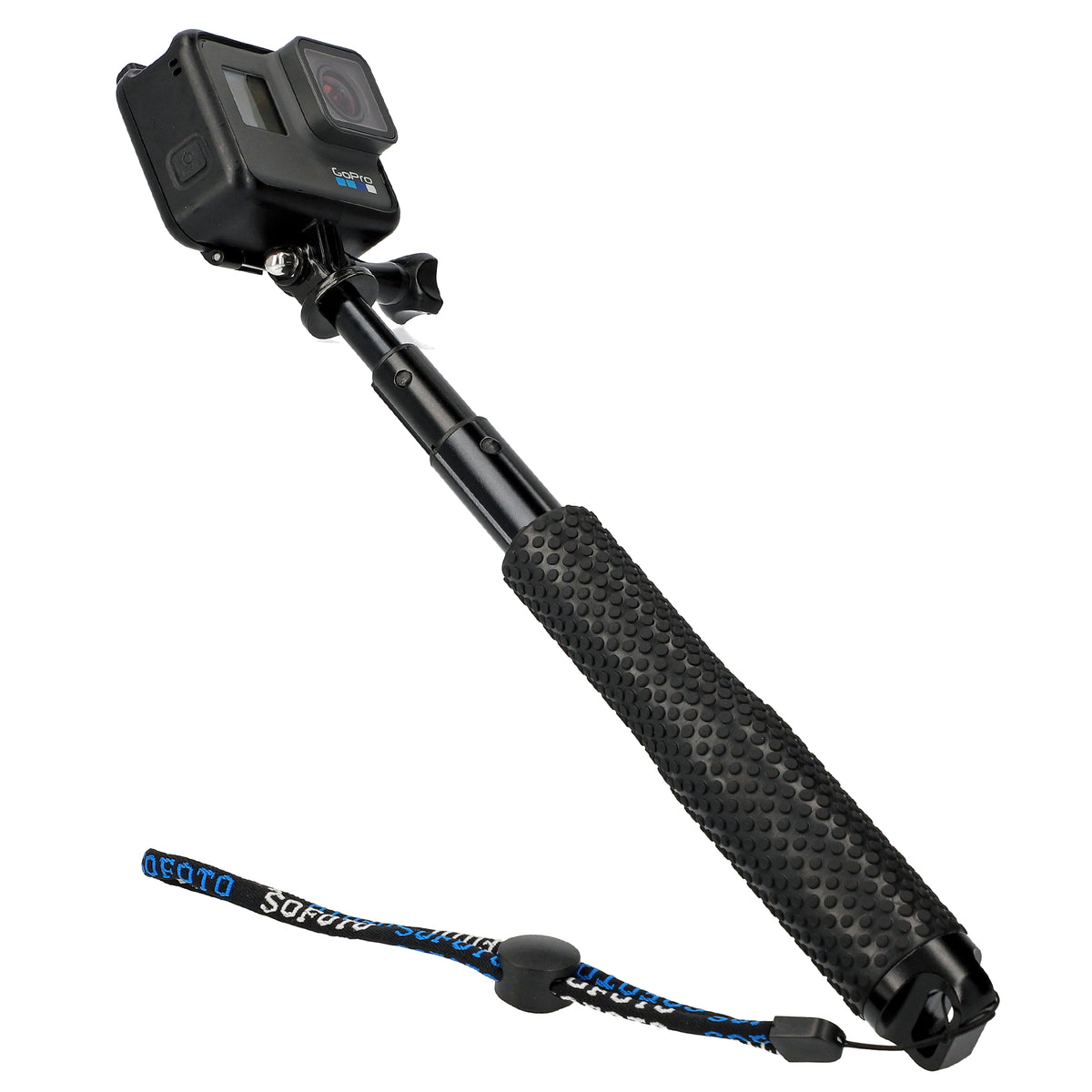 Selfie Stick ausziehbar 32,5cm 3 Sektionen rutschfest wasserfest für GoPro Action Cams