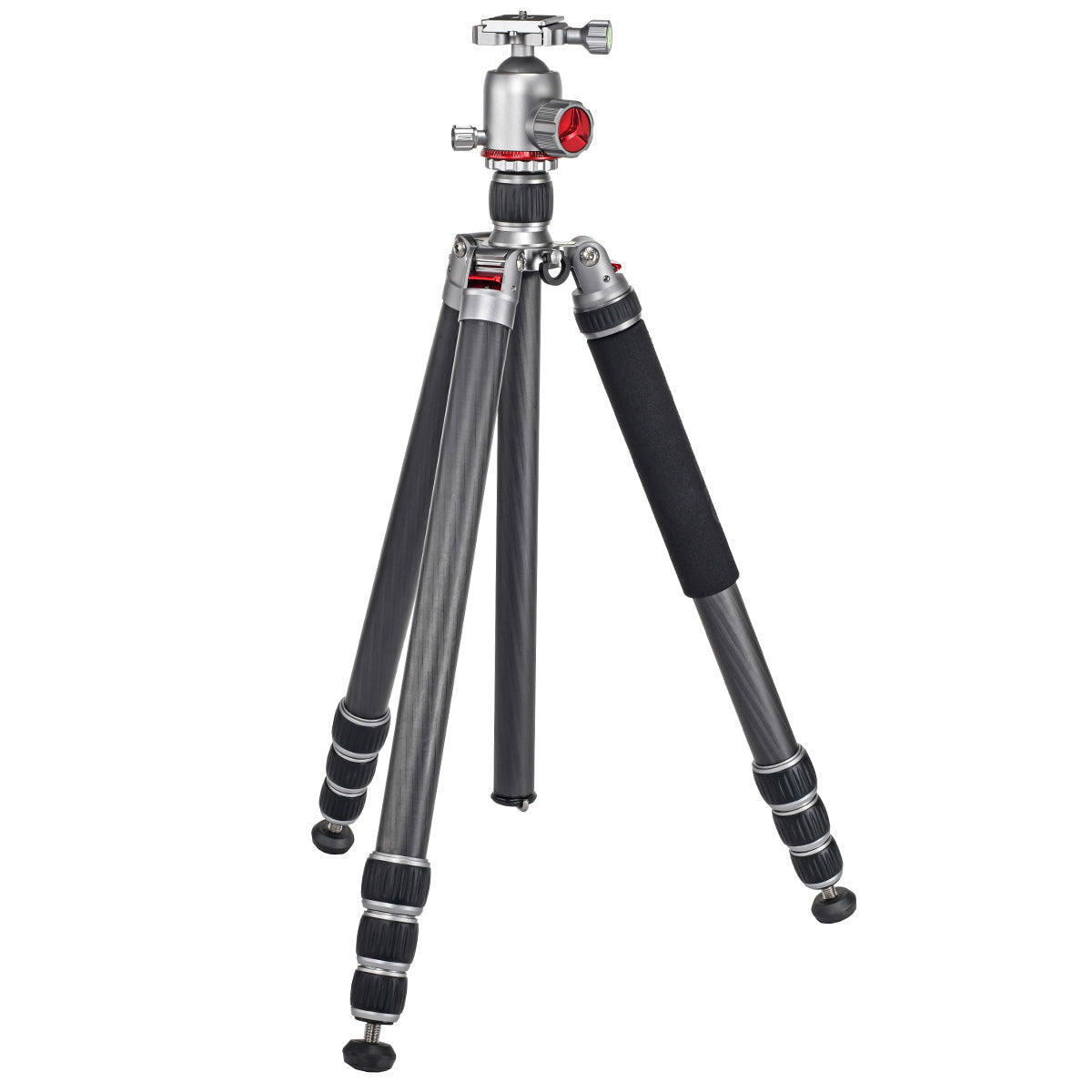 JUSINO Profi Traveller Karbon-Stativ Monopodfunktion bis 182cm 18kg + Kugelkopf FGS-41 TK-324C