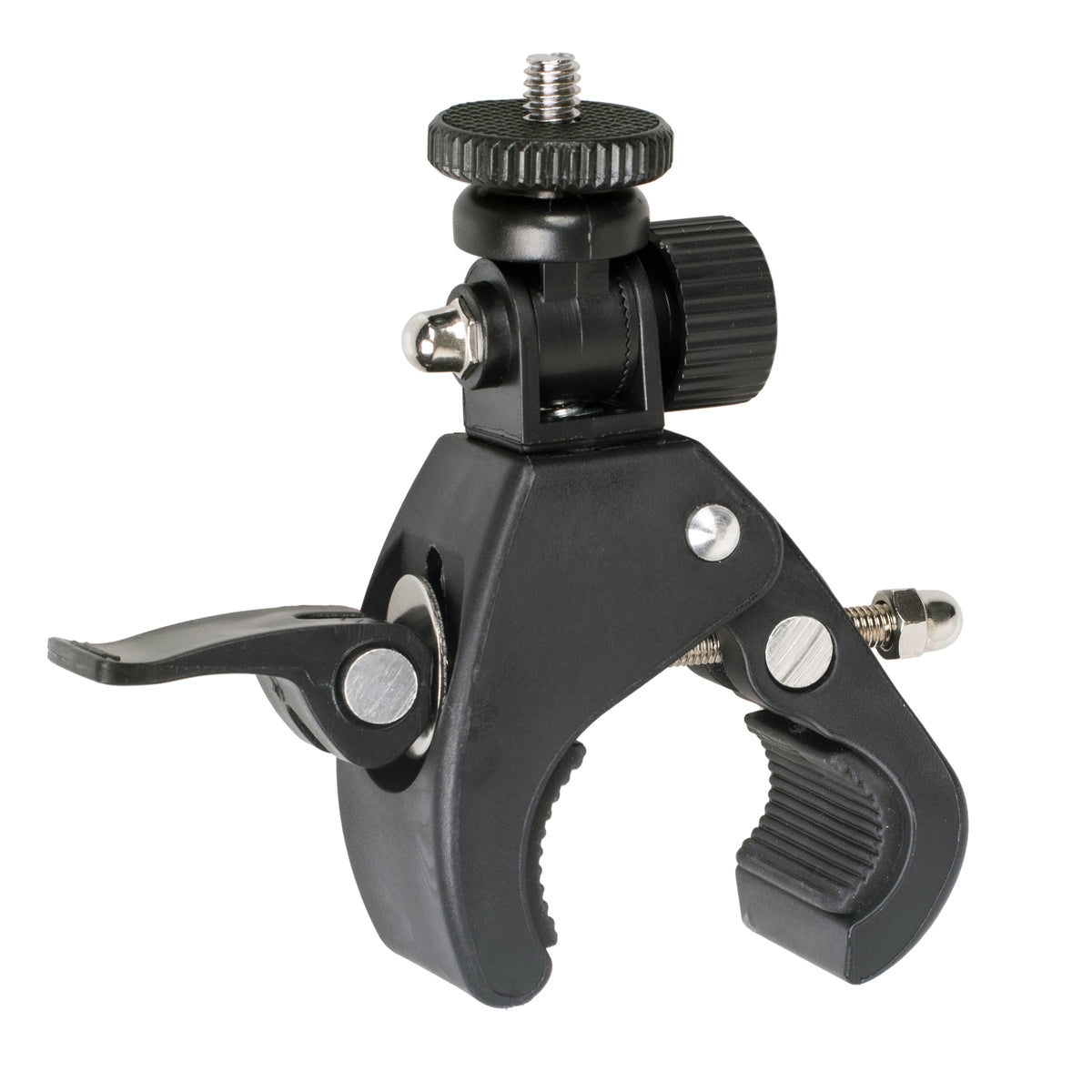 ayex Universal Stativklemme neigbarer 1/4 Zoll Mount Schraubzwinge gummierte Kontaktflächen