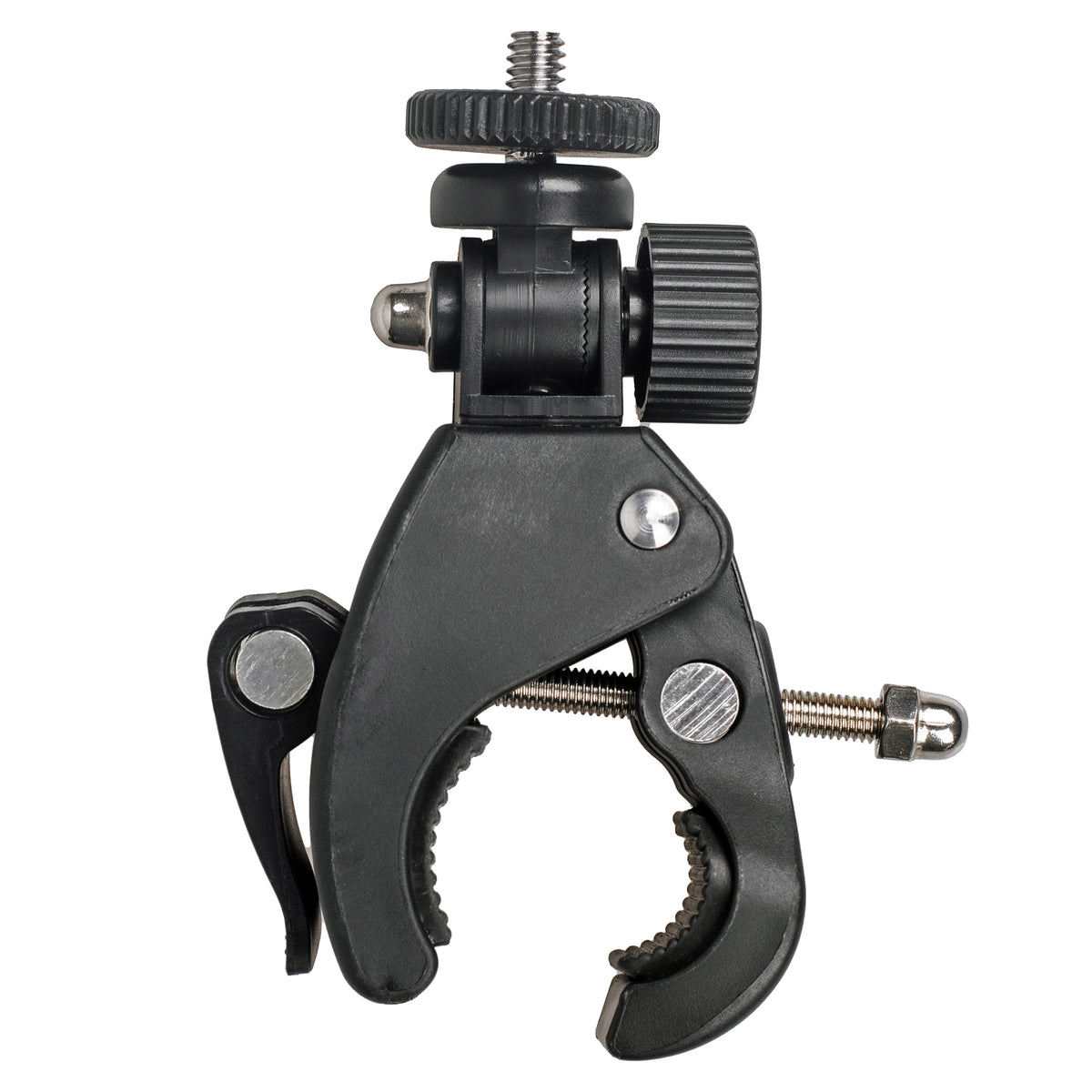 ayex Universal Stativklemme neigbarer 1/4 Zoll Mount Schraubzwinge gummierte Kontaktflächen