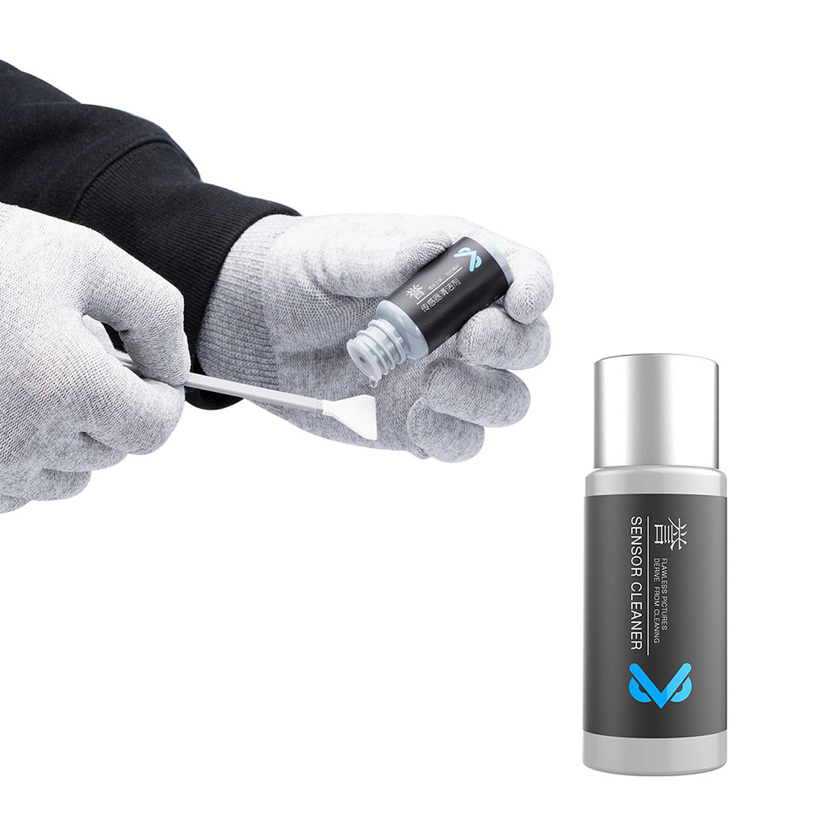 VSGO Sensor Reinigungskit für APS-C Kameras inkl. Flüssigkeit & Swabs