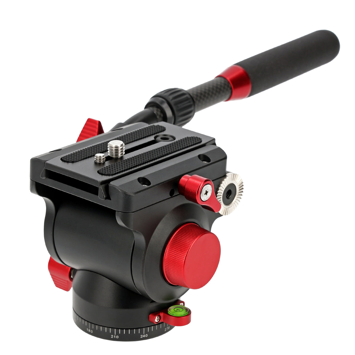 JUSINO Profi Alu Fluid-Videoneiger variabler Führungshebel bis 10kg Tragkraft PH-60 II