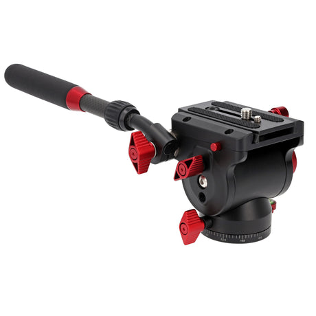 JUSINO Profi Alu Fluid-Videoneiger variabler Führungshebel bis 10kg Tragkraft PH-60 II