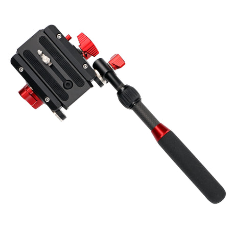 JUSINO Profi Alu Fluid-Videoneiger variabler Führungshebel bis 10kg Tragkraft PH-60 II