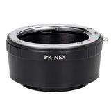 Objektivadapter Pentax K-Objektiv an Sony Nex (E-Mount Bajonett)