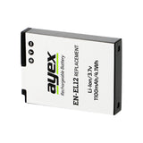 EN-EL12 Akku 2 Stück für Nikon z.B. Coolpix S610c