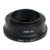 Objektivadapter Canon FD Objektive an Sony E-Mount Kameras