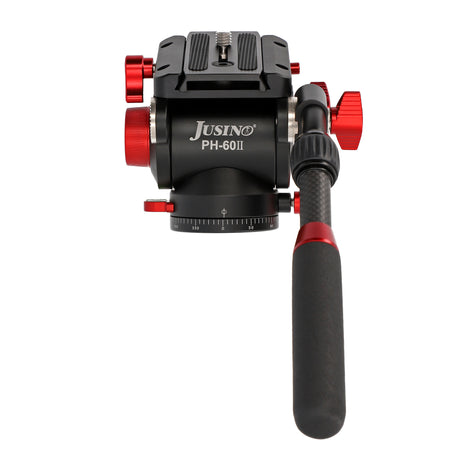 JUSINO Profi Alu Fluid-Videoneiger variabler Führungshebel bis 10kg Tragkraft PH-60 II
