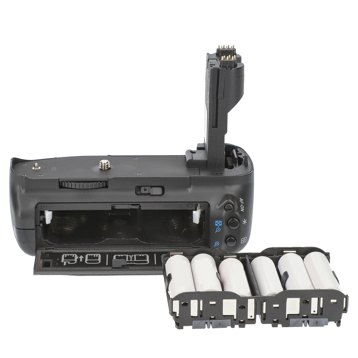Batteriegriff Set für Canon EOS 7D + 2x LP-E6N Akku Hochformatgriff Akkugriff wie BG-E7