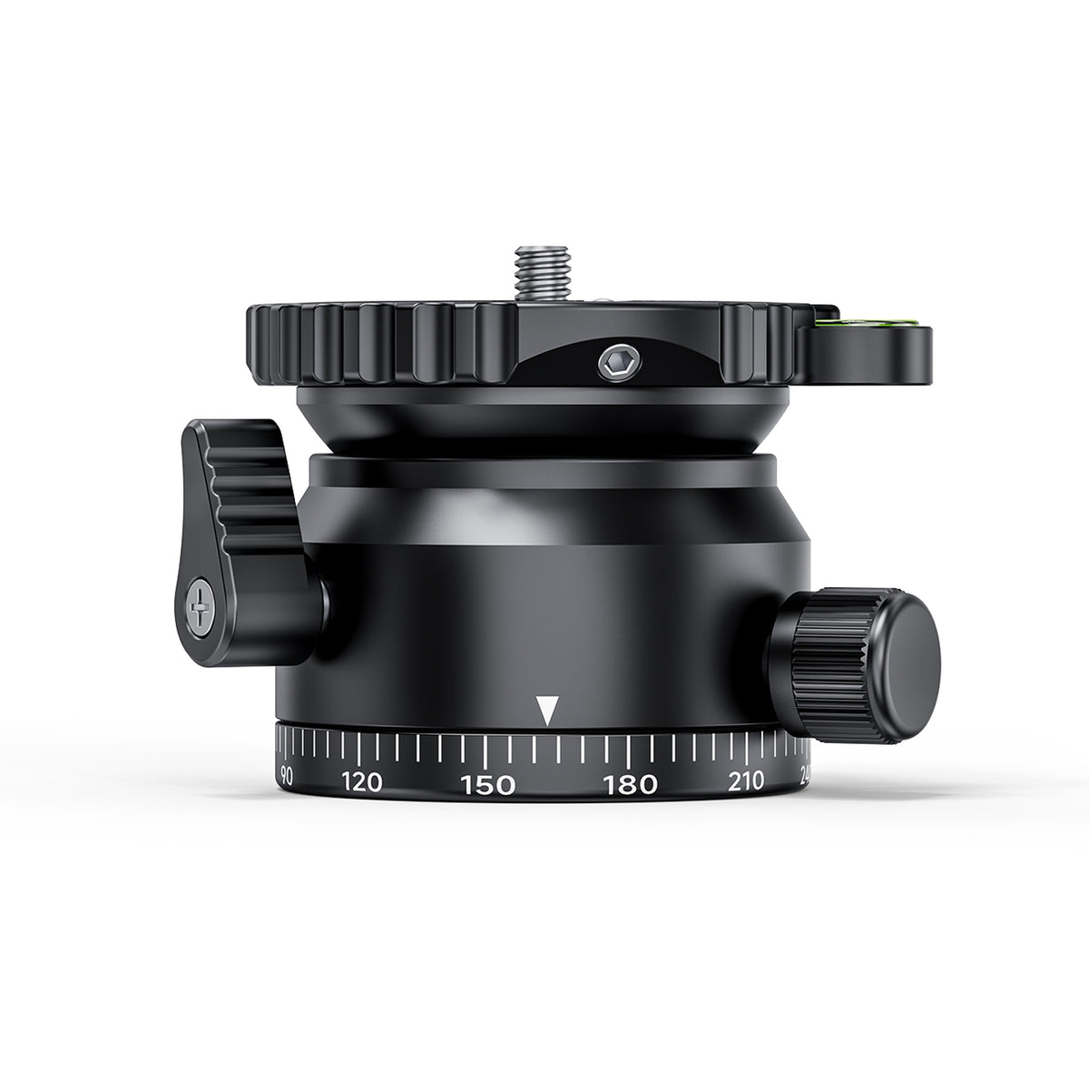 JUSINO Stativ-Nivellierbasis Neigekopf mit 360° Panorama-Funktion und ±15° Neigung PD-60
