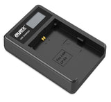 USB Ladegerät für Canon LP-E6 N,NH Akkus beleuchtetes Display Ladestandanzeige