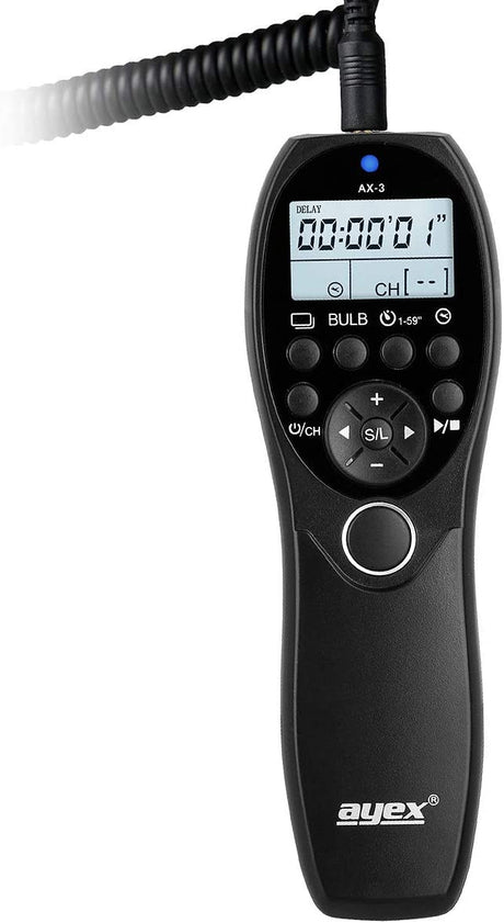 Timer Fernauslöser AX-3 DC3 Nikon Z50 II Z5 II Intervallauslöser Timelapse Bulb Serienaufnahme