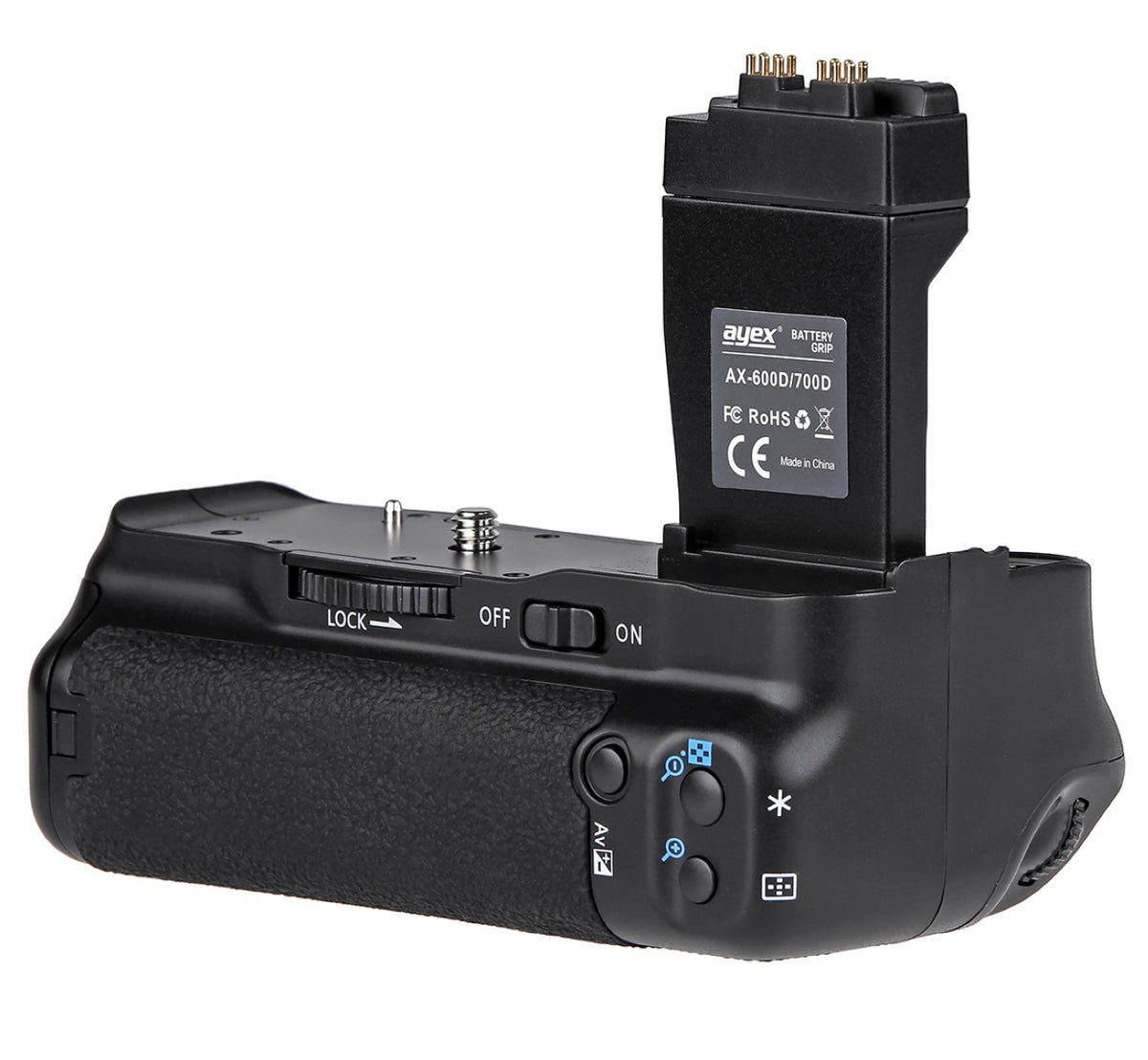 Batteriegriff Set für Canon EOS 550D 600D 650D 700D + 2x LP-E8 Akku wie BG-E8