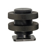 Adapter-Schraube mit 1/4 Zoll Innengewinde & 5/8 Zoll Außengewinde mit 2 Rädelschrauben