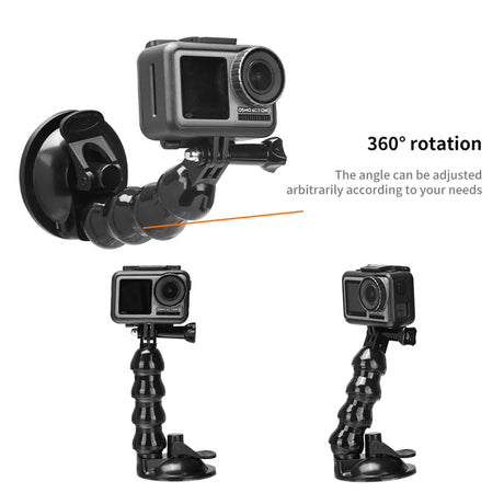 Kamerahalterung mit Saugnapf z.B. für Actioncam