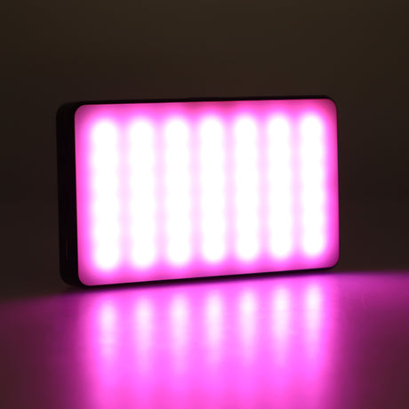 Vielseitige RGB LED Videoleuchte mit 20 Lichteffekten LCD-Display & integriertem Akku