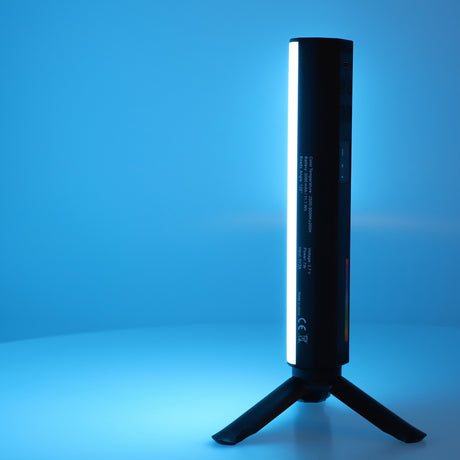 RGB LED Videolichtstab rundförmig mit 184 universellen Lichtperlen 3000mAh Akku ladbar über USB-C
