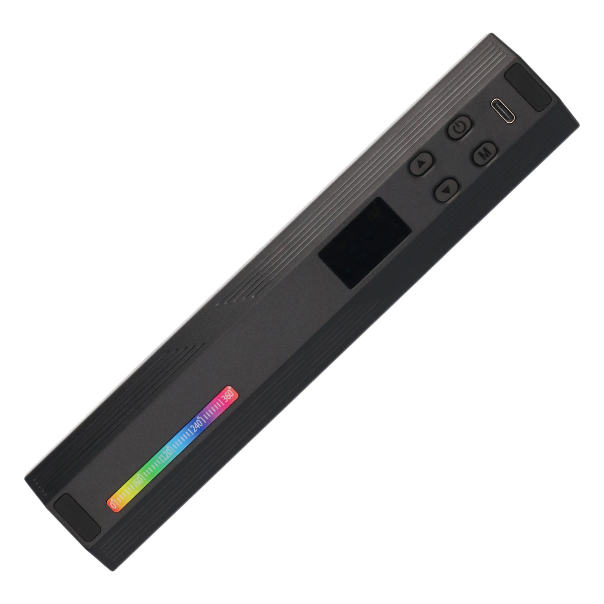 RGB LED Videolichtstab rundförmig mit 184 universellen Lichtperlen 3000mAh Akku ladbar über USB-C